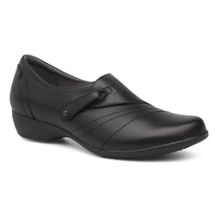 Franny Wide Black Leather