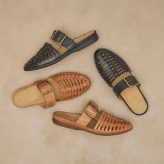 Leilani Black Burnished Nappa